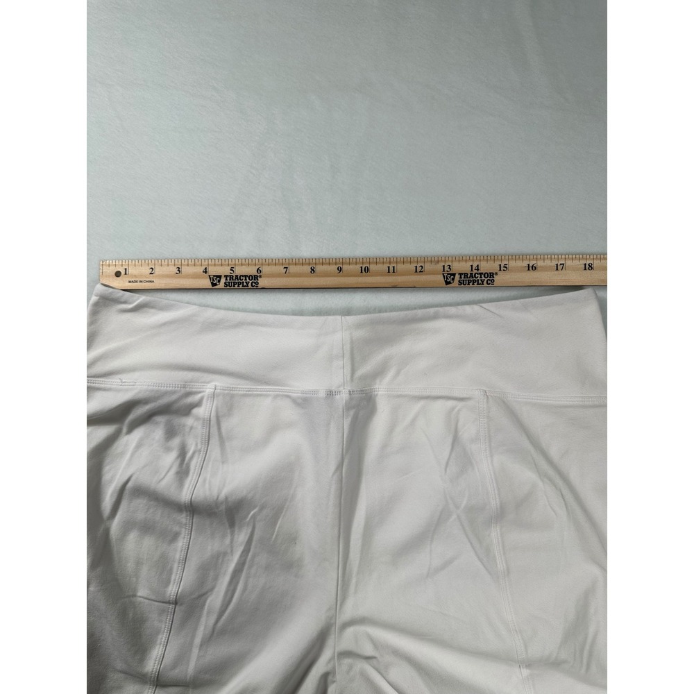 Women with Control by Renee Greenstein White Cropped Wide Leg Pants Women's XL - Picture 4 of 9